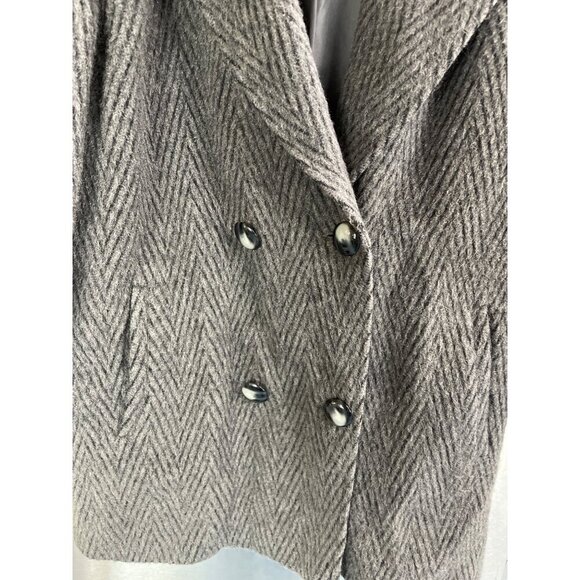 Vintage Veste Bene Made In Italy Womens Wool Double-Breasted Peacoat L - Picture 6 of 14